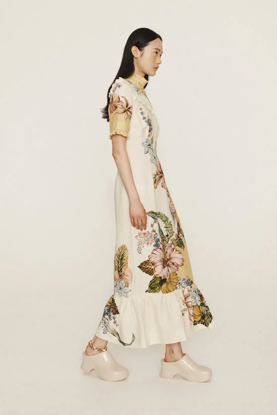 Alemais Oleander Midi Dress Print Size AU 14 photo 2