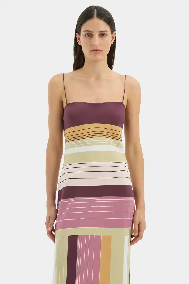 Sir the label Fontana Slip Dress Elisa Stripe size 3/12 photo 3