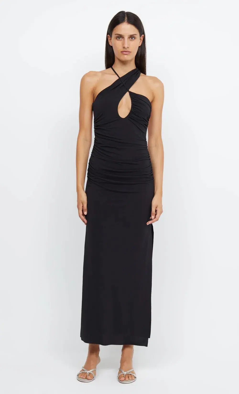 Bec & Bridge Montana Cross Over Midi Dress Black Size 8 photo 4