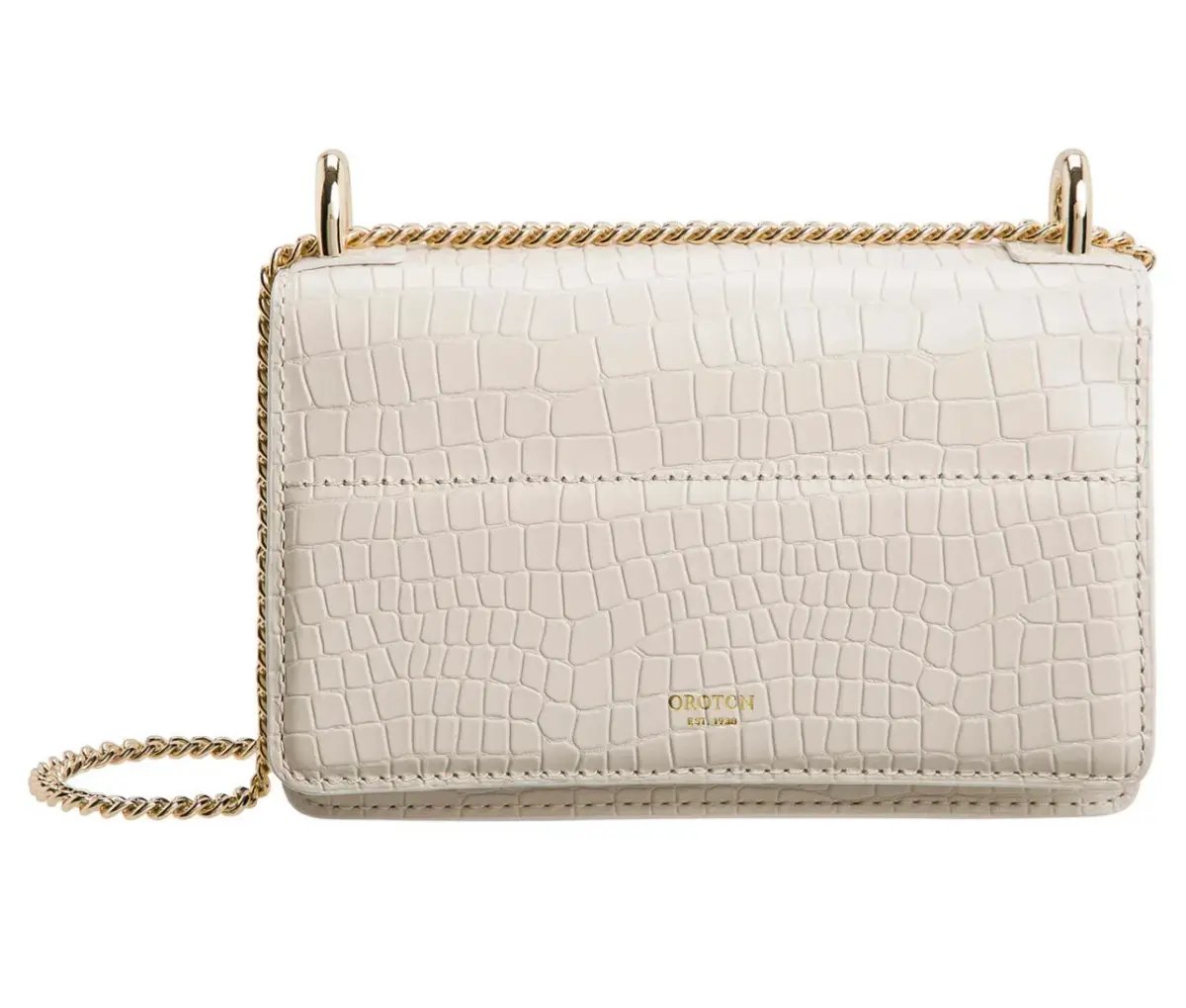 Oroton Forte Micro Clutch in Cream photo 2