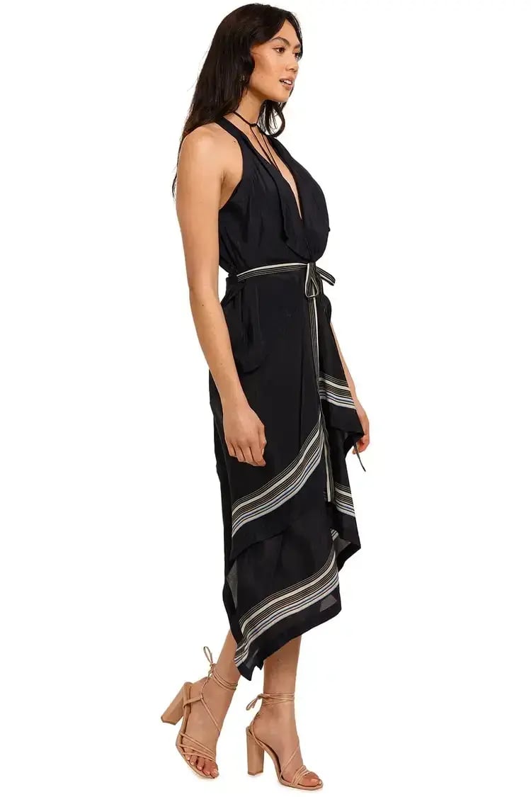 KITX Lady Boss Scarf Puzzle Dress Black and White Size AU 12 photo 2