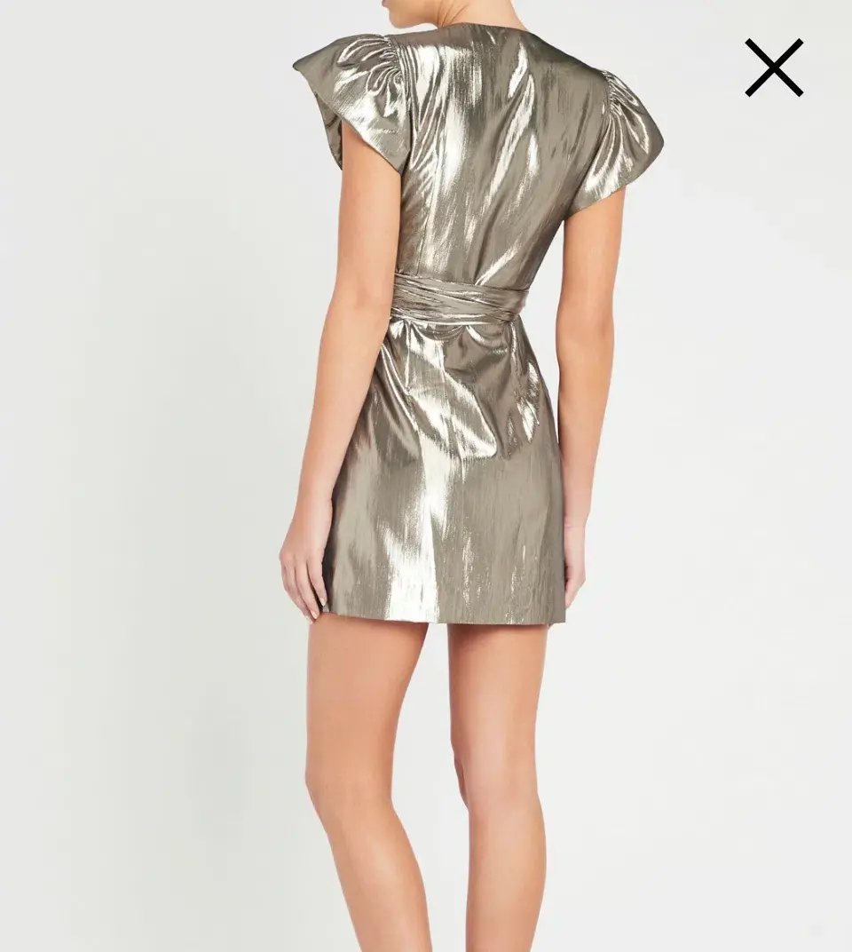 Sass & Bide Night at the Ritz Dress Gold Size AU 14 photo 2