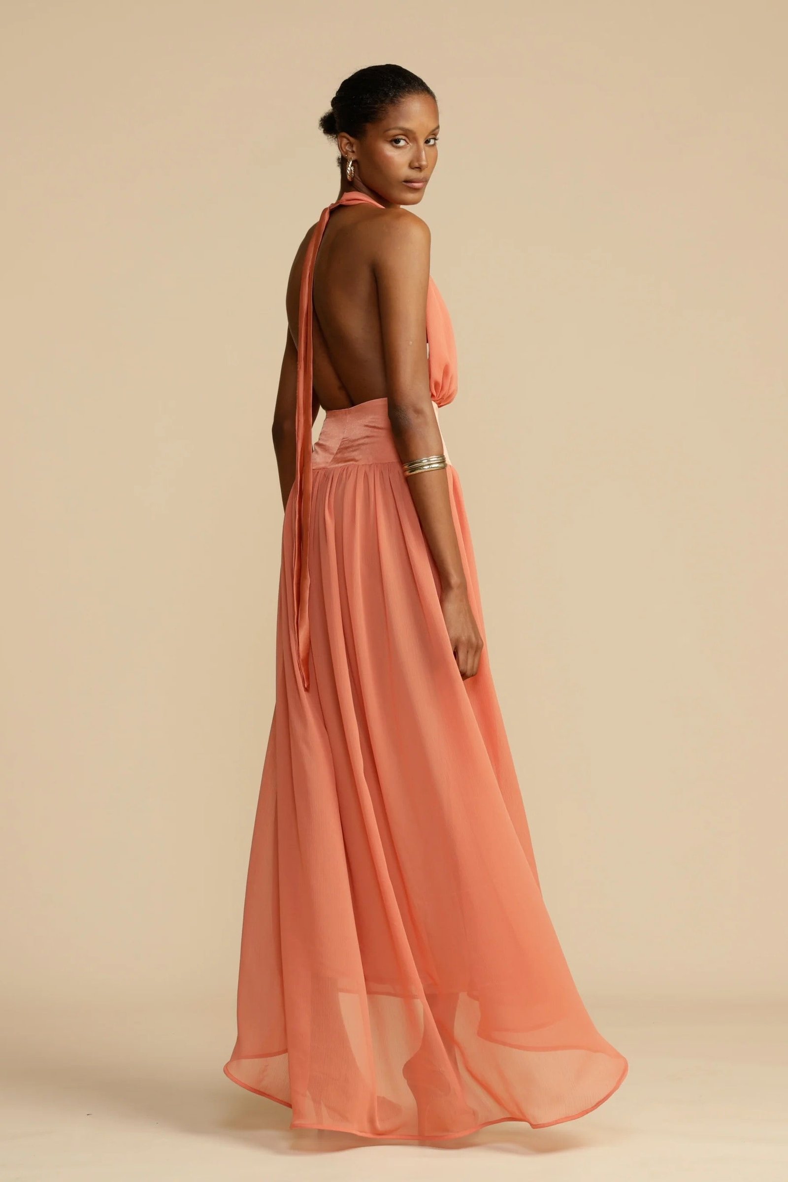 ARCINA ORI SERENA DRESS - CORAL photo 6