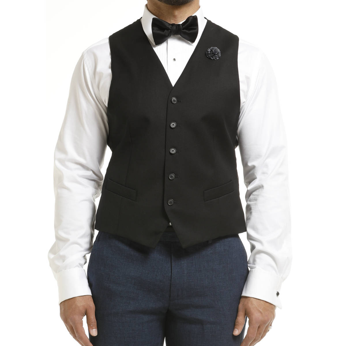 Joe Black Black Tuxedo Waistcoat photo 2
