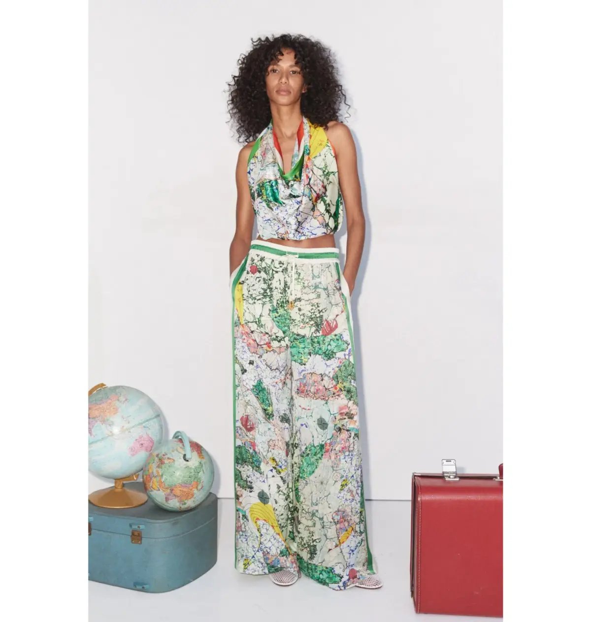Alemais Odyssey Silk Shirt and Pant Set Multi Size AU 14 photo 3