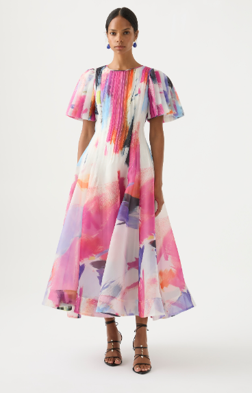 Aje Nova Pleated Midi Dress photo 2