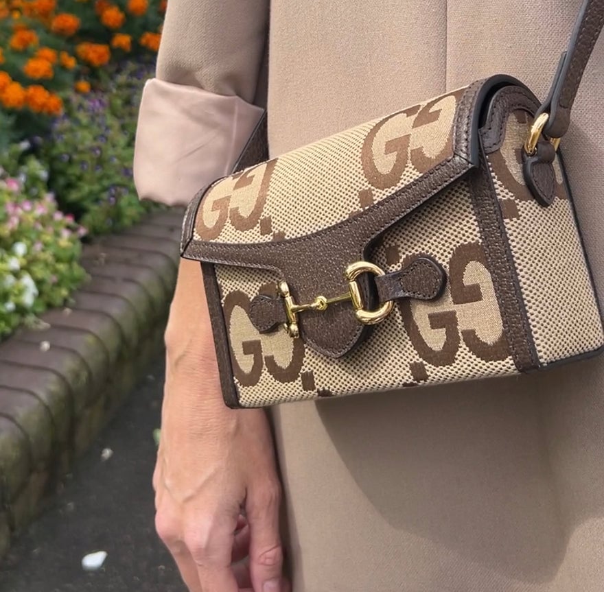 Gucci 1955 Horsebit Jumbo GG Mini photo 3