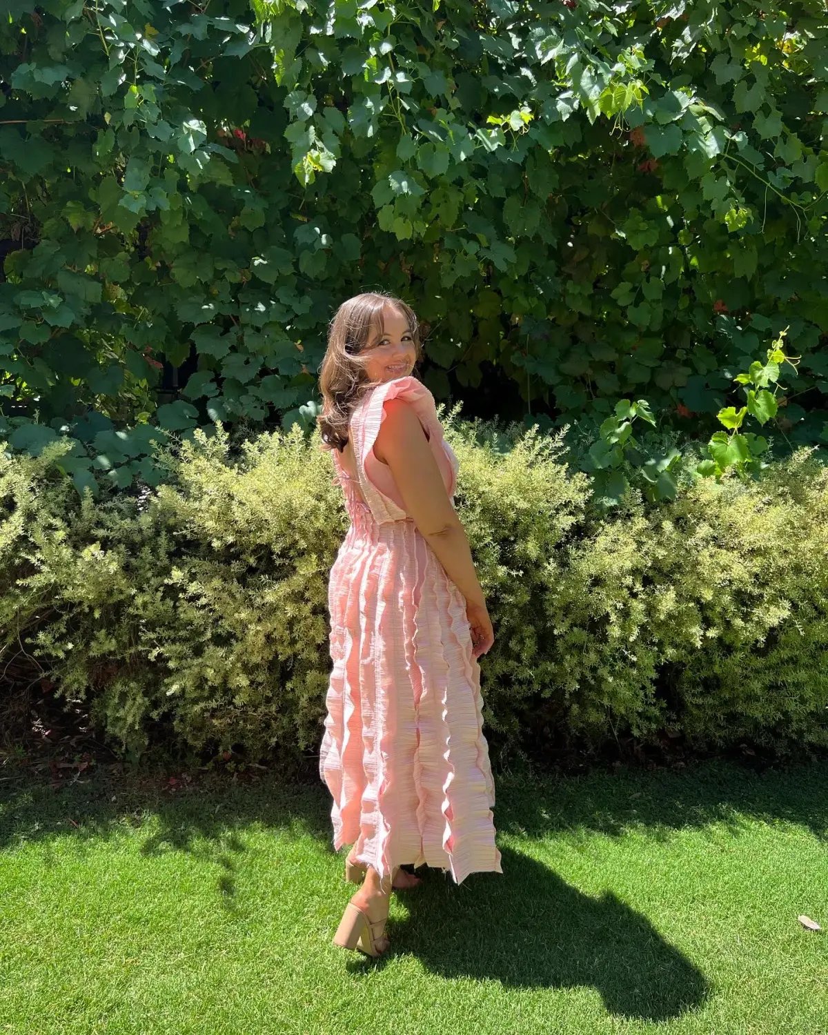 Aje Hybrid Midi Dress Rose Pink Size AU 10 photo 4