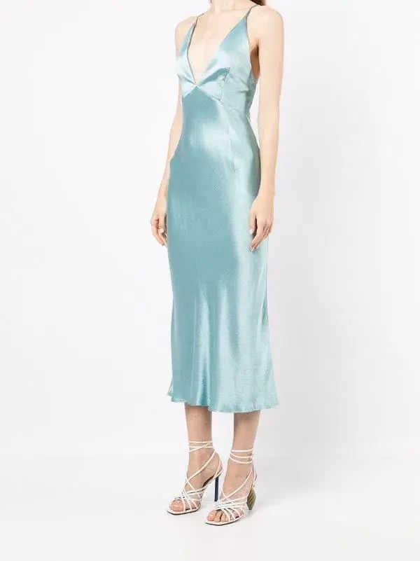 BEC & BRIDGE DUCK EGG VALENTINA MIDI DRESS - SIZE 8 AU/4 US (RRP $260) photo 3