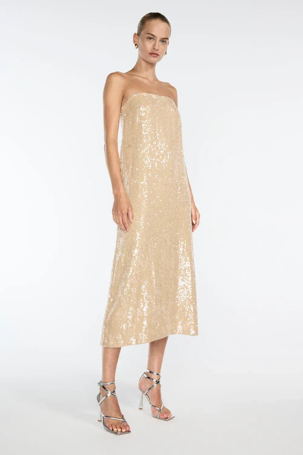Manning Cartell Light Angles Strapless Dress Gold Size S / AU 8 photo 2
