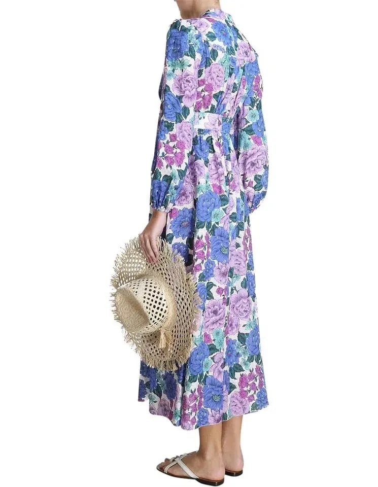 Zimmermann Poppy Plunge Midi Dress Size 2 / AU 12 photo 2