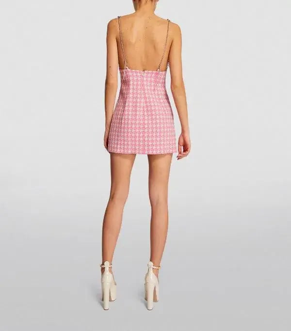Area NYC Deco Bow Mini Dress Pink Size Au 6 photo 2