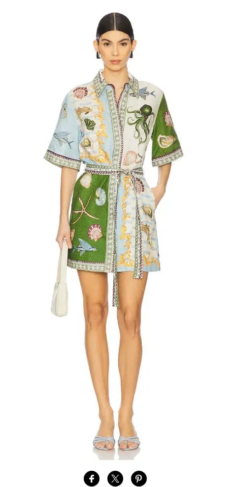 Alemais Bath House Mini Dress - Size 10 photo 2