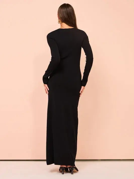 Bec & Bridge Alienor Key Hole Maxi Dress Black Size S/AU 8 photo 2