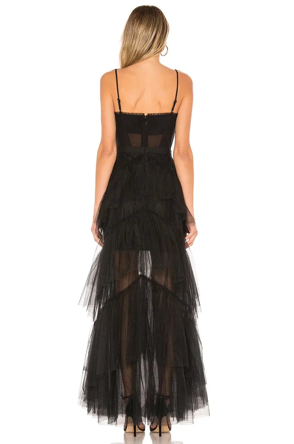 BCBGMAXAZRIA Corset ‘Tulle’ Gown Black Size AU 6 photo 3