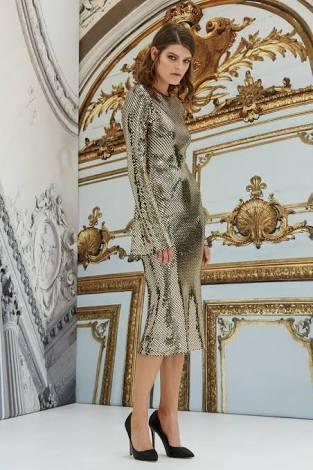 Gold reflections dress photo 3