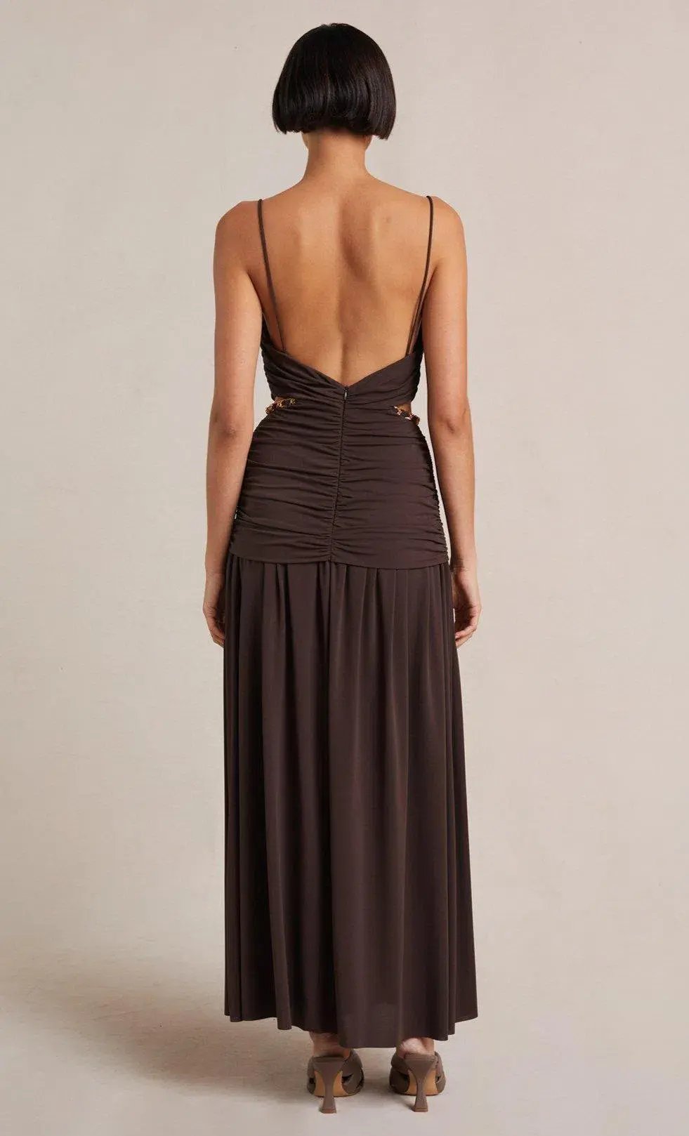 Bec & Bridge Joelene Maxi Dress Brown Size XS photo 3