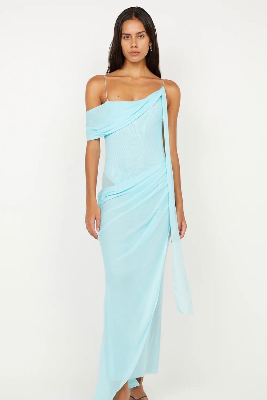 Bec & Bridge Danka Asym Maxi Dress - Turquoise photo 4