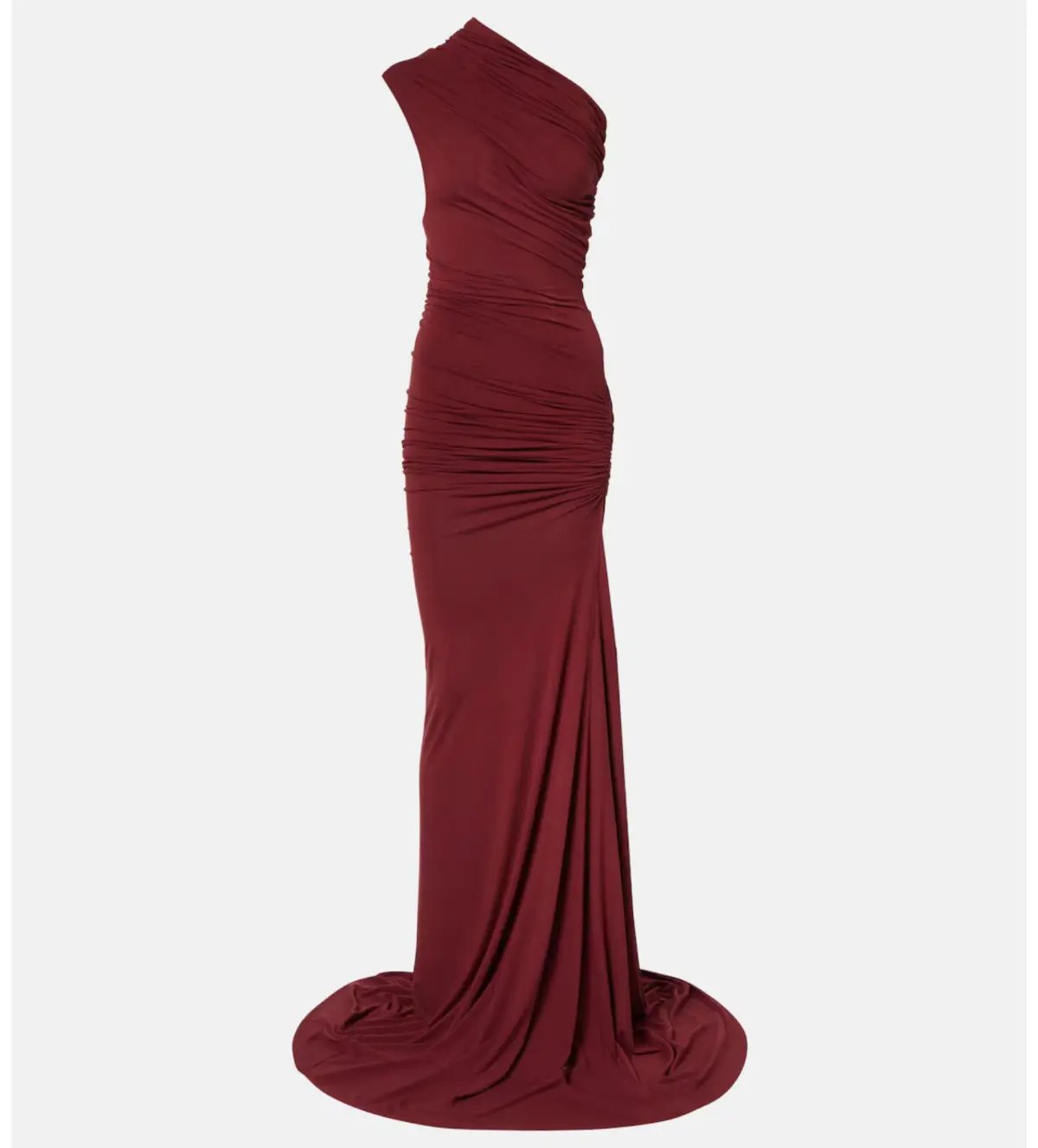 Entire Studios Pillar Ruched Gown in Red Size 6 photo 6