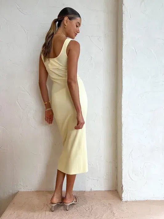 Viktoria and Woods Margarita Dress in Lemon Marle Size 4 / AU 14 photo 4