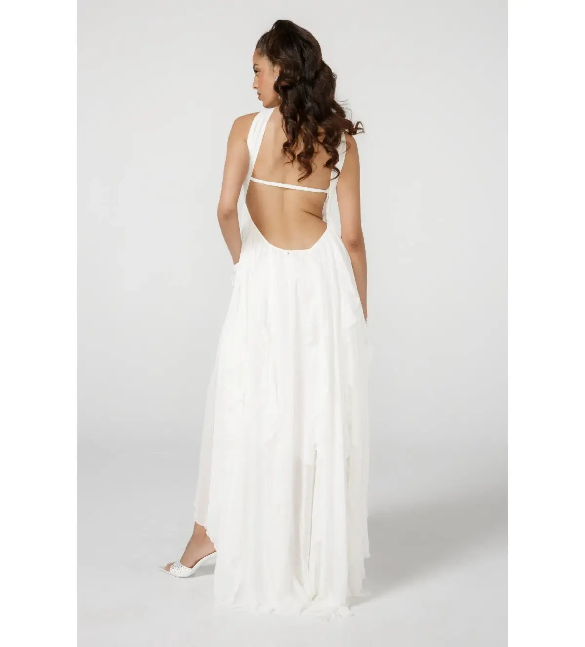 Nana Jacqueline Mariah Dress in White Size AU 8 photo 3