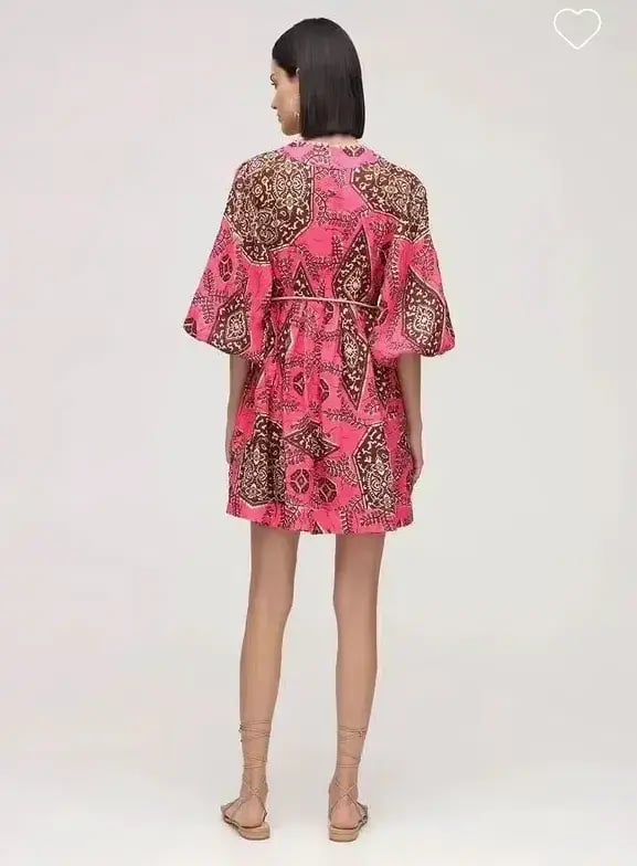 Zimmermann Lulu Plunge Printed Mini Dress photo 2
