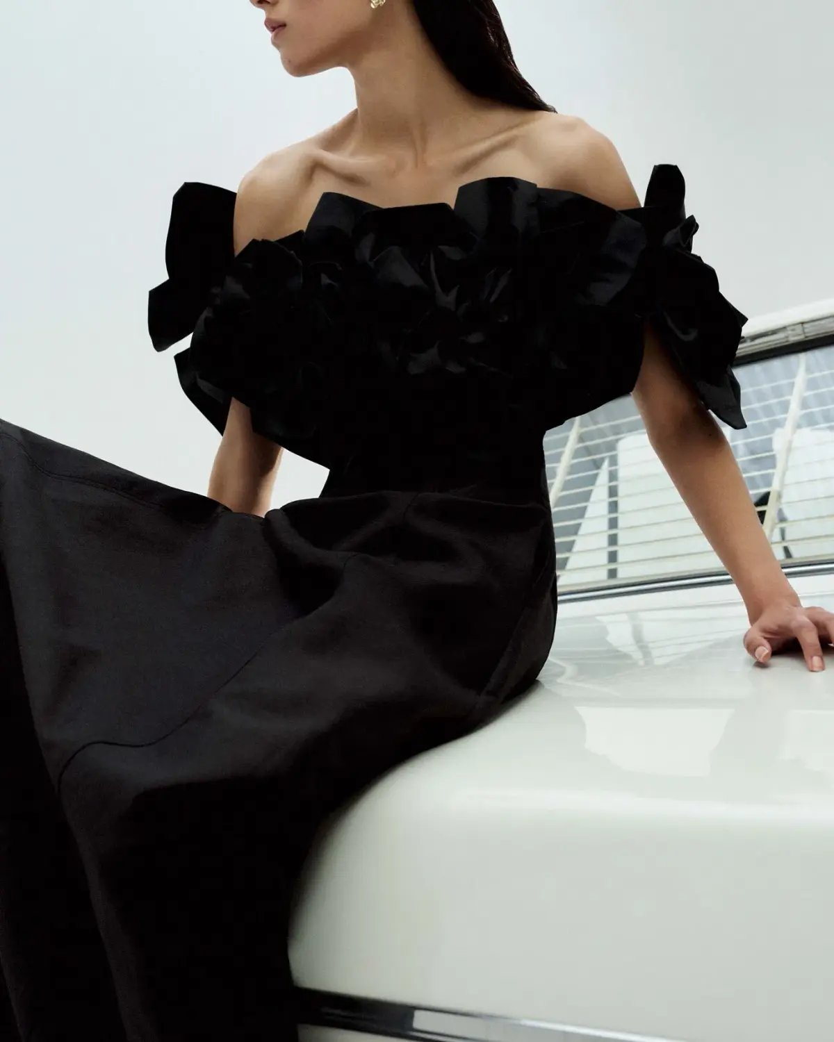 AJE Etta Midi Dress Black Size Au 12 photo 2