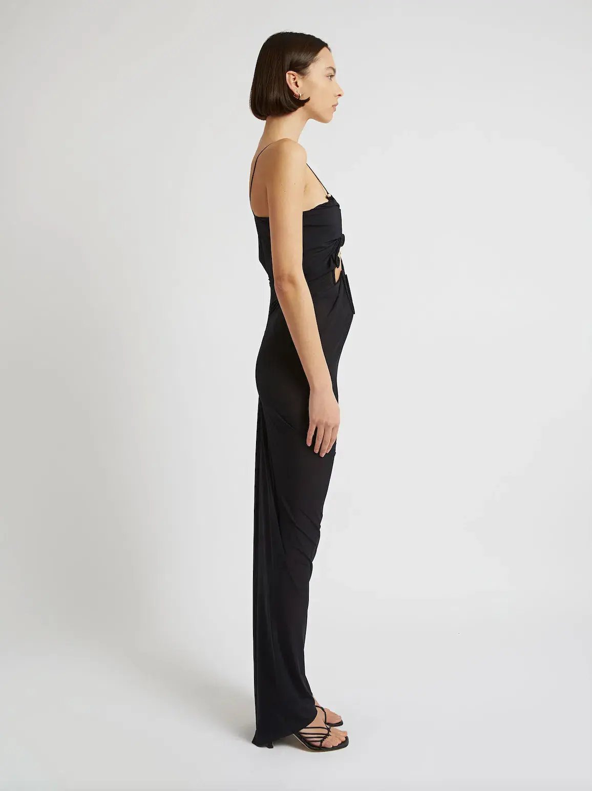 Christopher Esber Molded Venus Dress Black Size 6 photo 4