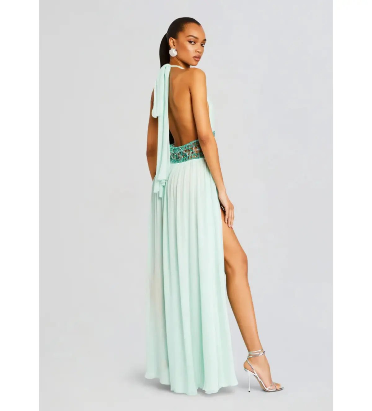 Retrofete Allete Embellished Dress Miami Mint Size AU 4 photo 4