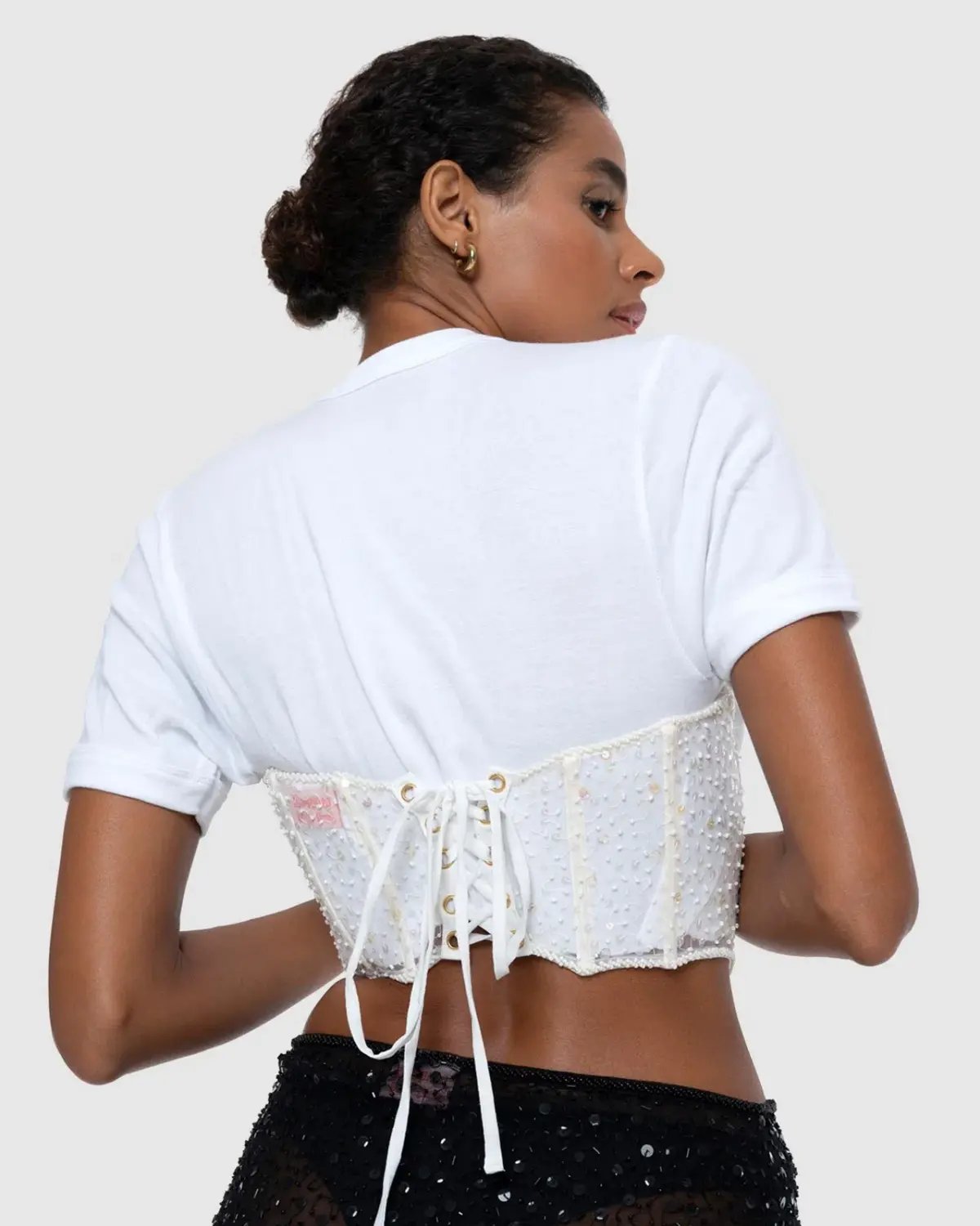 Dyspnea TaTa Bodice in Bone Size 8/S photo 2