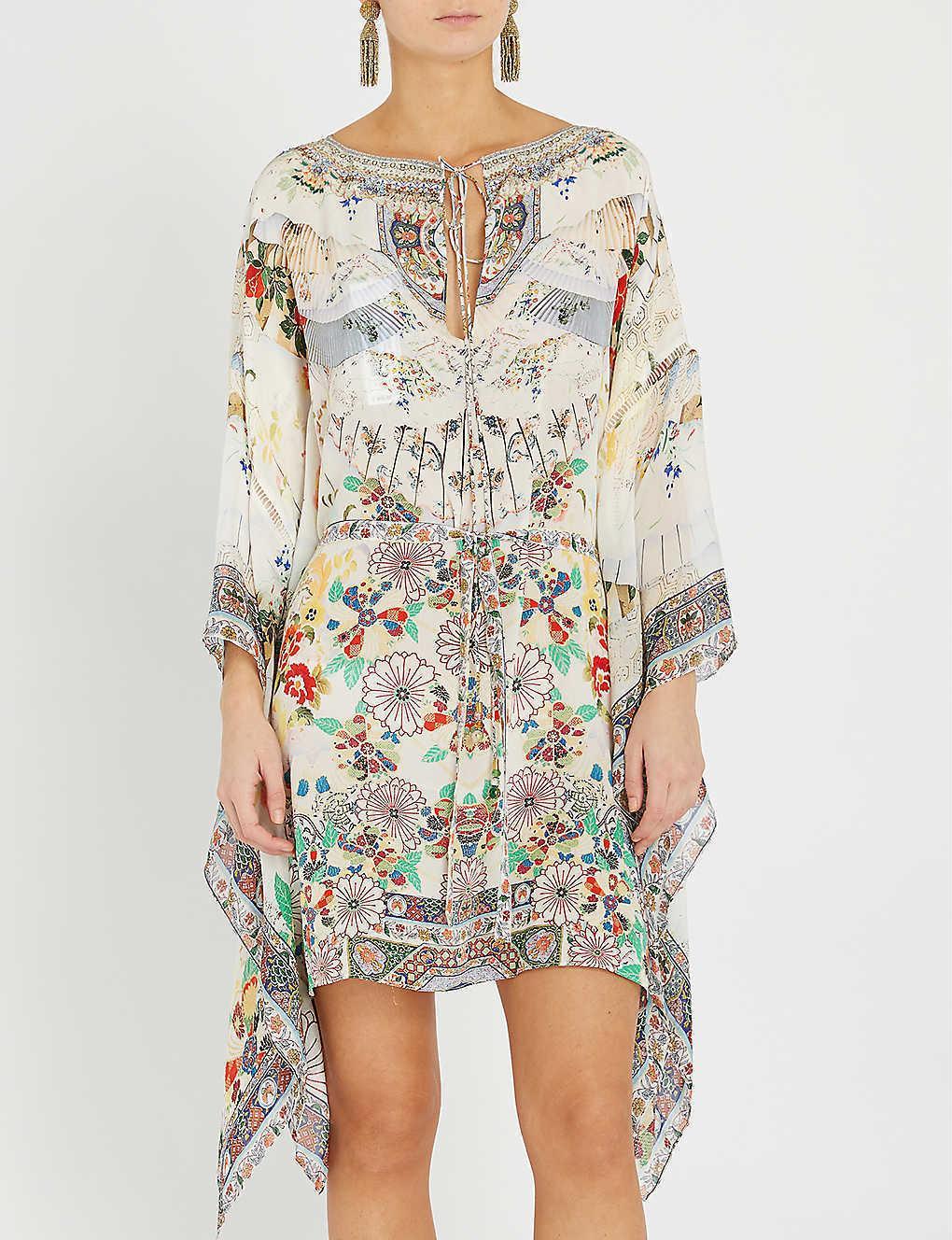 Camilla Time After Time Short Kaftan With Sheer Sleeves Size 10 photo 3