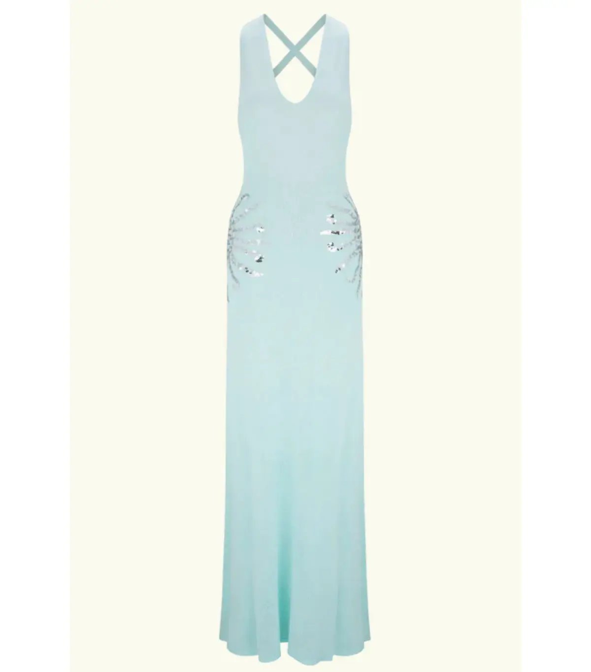 Meshki Ellington Knit Midi Dress in Lagoon Blue Size AU 8 photo 10