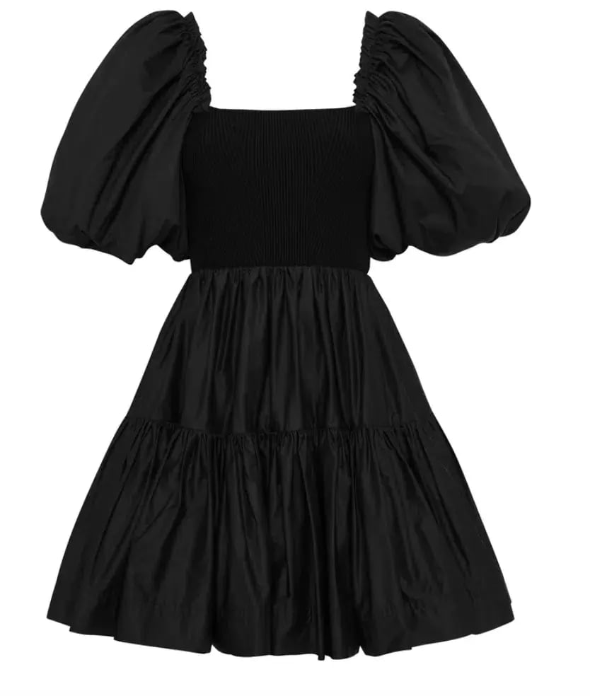 Aje Casa Puff Sleeve Mini Dress Black Size 12 / L photo 4