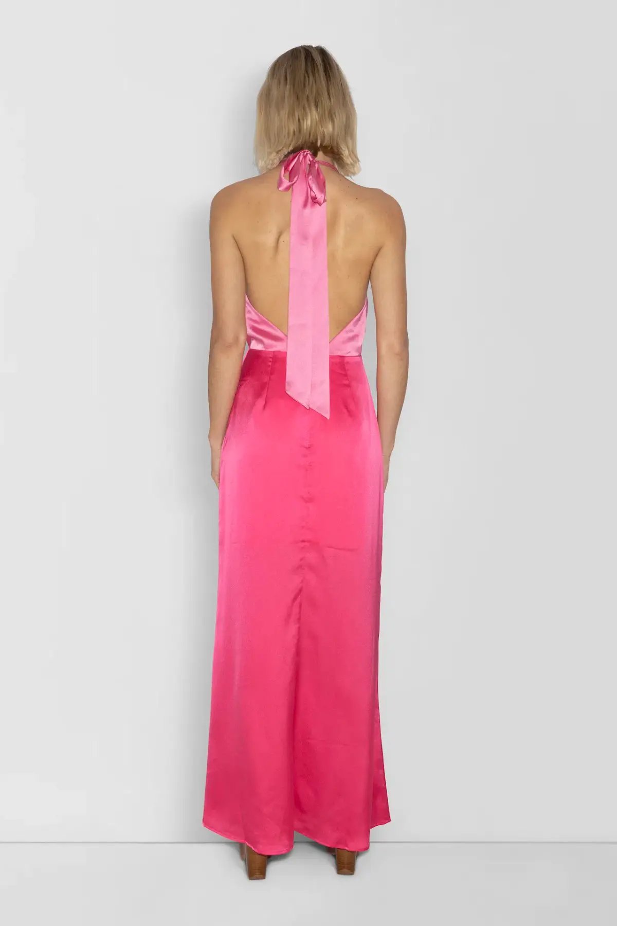 The Wolf Gang Oahu Slip Dress Hot Pink Size M / AU 10 photo 3