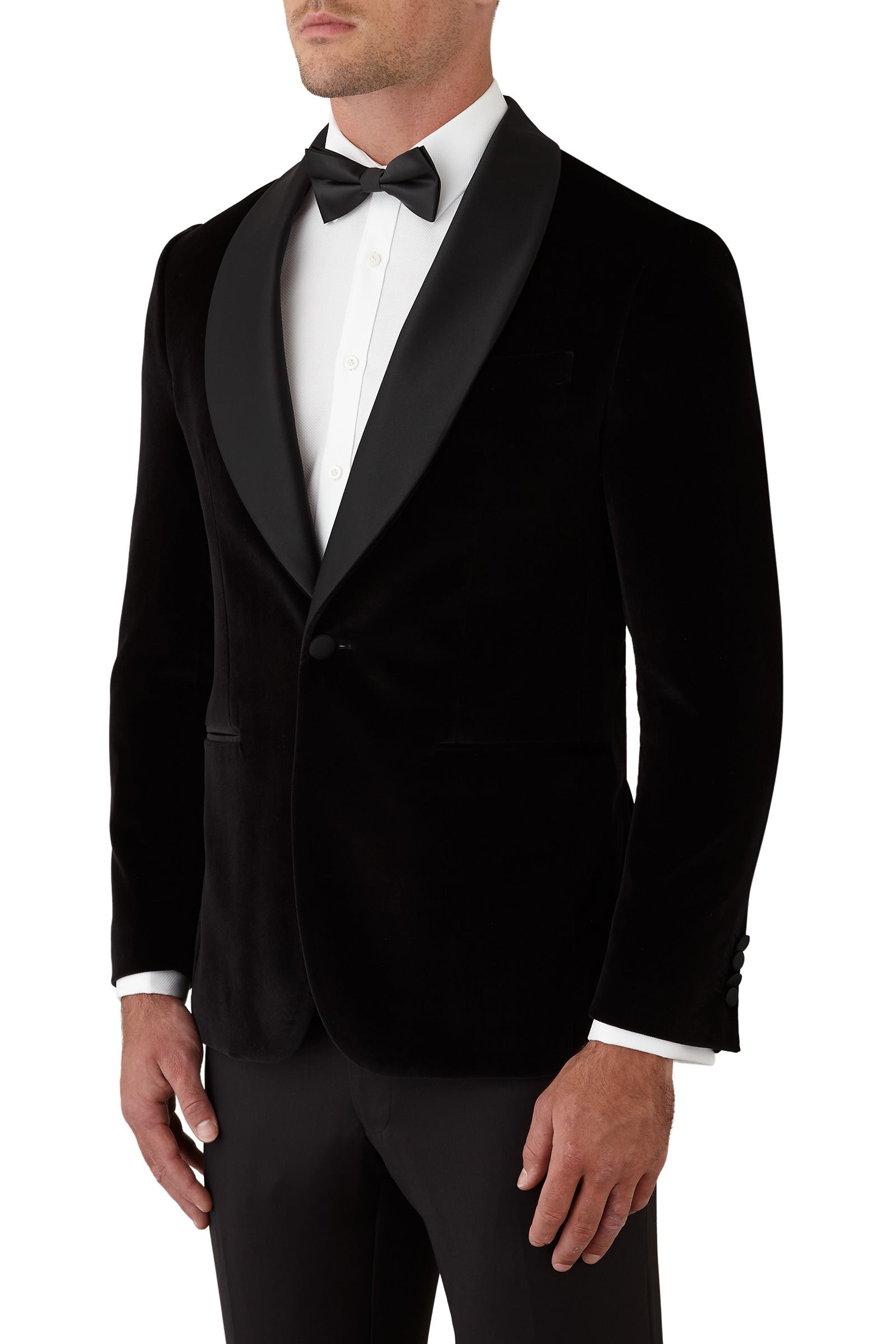 Gibson Black Alta Sartoria Shawl Velvet Dinner Jacket photo 2