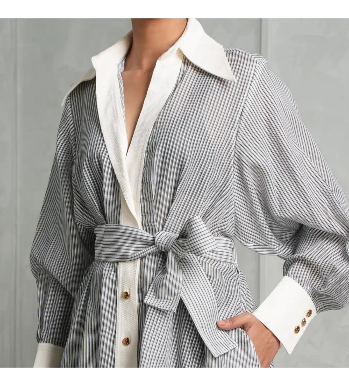 Zimmermann Illustration Tuck Mini Dress in Stripe Size 0P/AU 6 photo 2