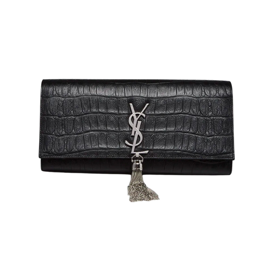 Saint Laurent Crocodile-embossed Kate Clutch photo 2