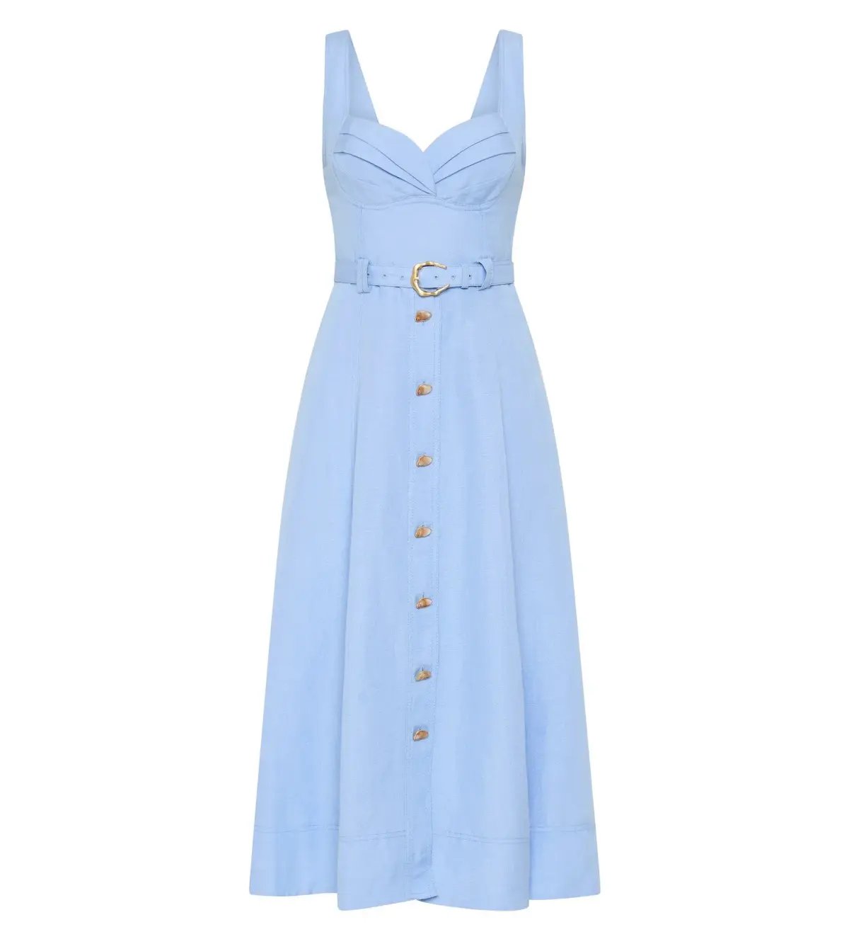 Aje Primary Belted Midi Dress Daydream Blue Size AU 12 photo 5