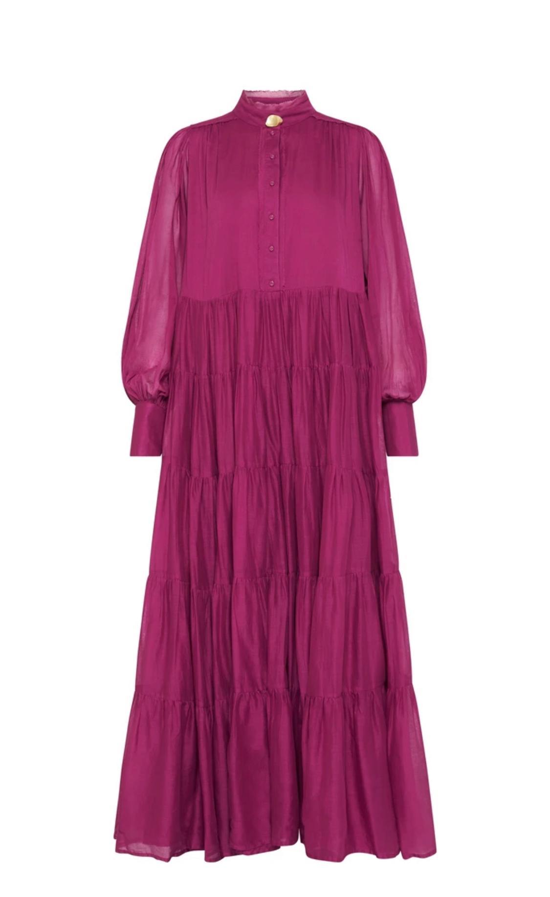 Aje Run Free Maxi Dress Pink Size 8 photo 2