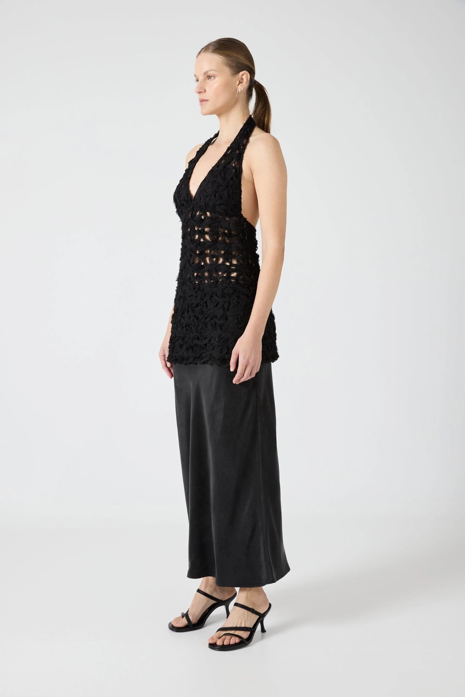 THIRD FORM ETHEREAL MAXI DRESS - BLACK photo 5