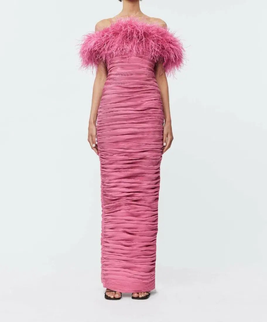 Rachel Gilbert Zion Gown Pink Size 4 / AU 14 photo 2