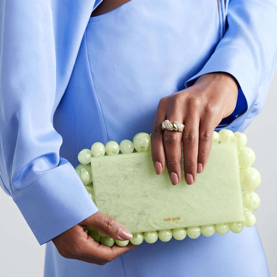 Cult Gaia Eos Clutch | Jade photo 3