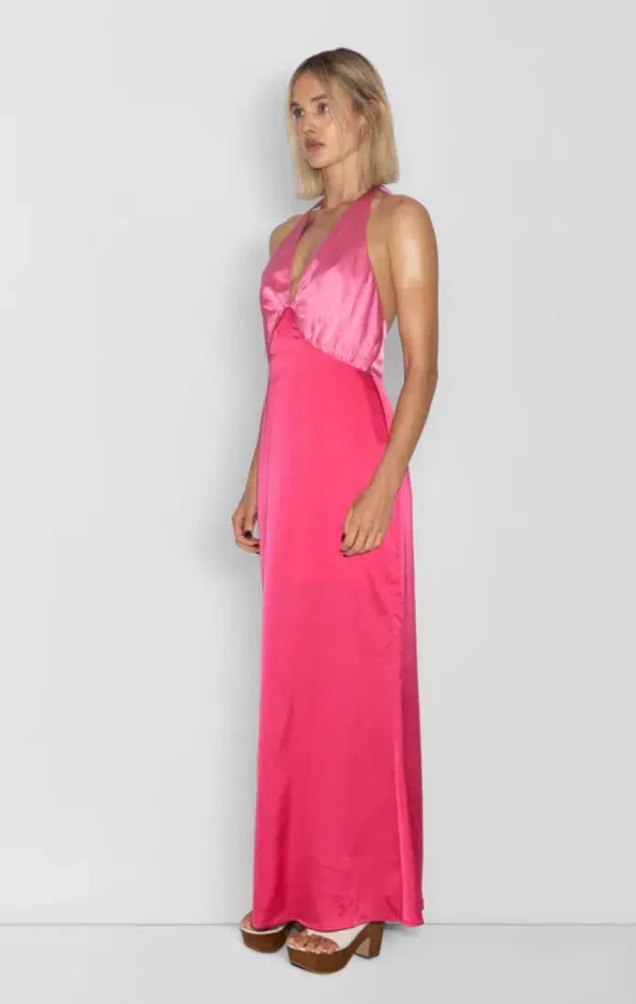 The Wolf Gang Oahu Slip Dress - Hot Pink - XS photo 2