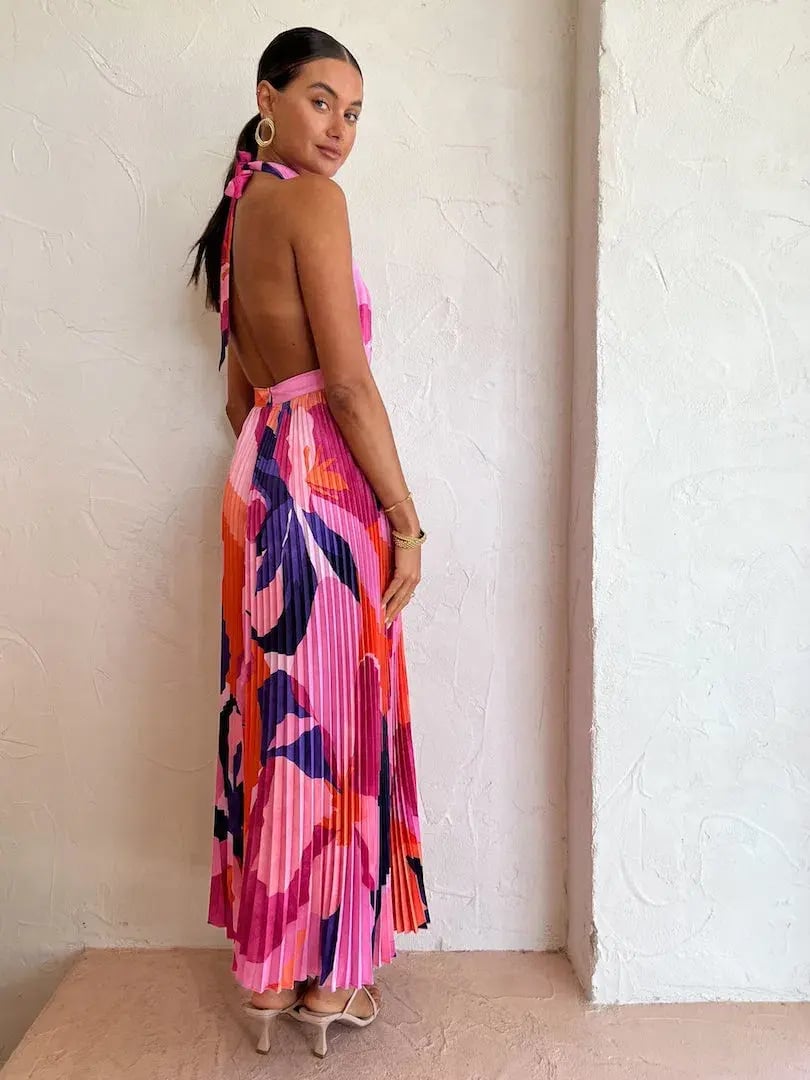 Lidee Renaissance Gown in Capri Print Pink Size 6 / XS photo 3