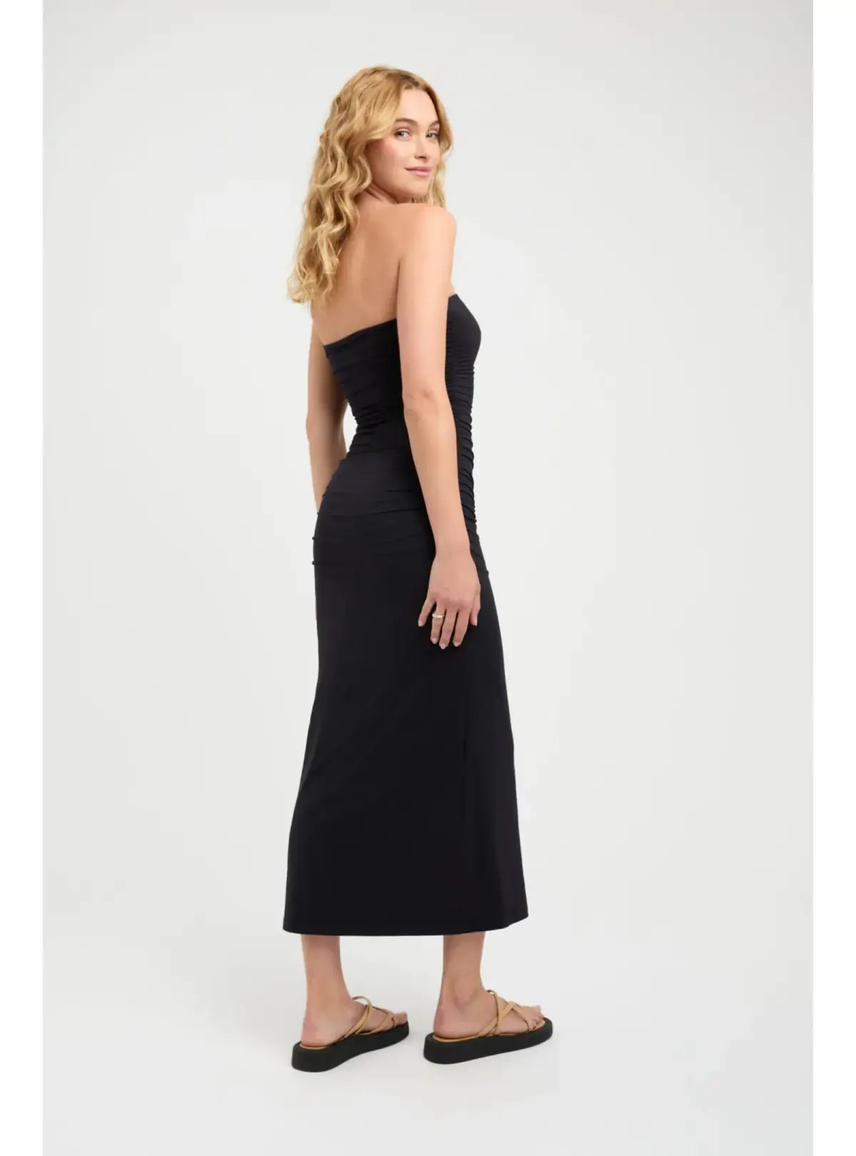 Kookai Elise Strapless Maxi Dress Black Size AU 10 photo 3