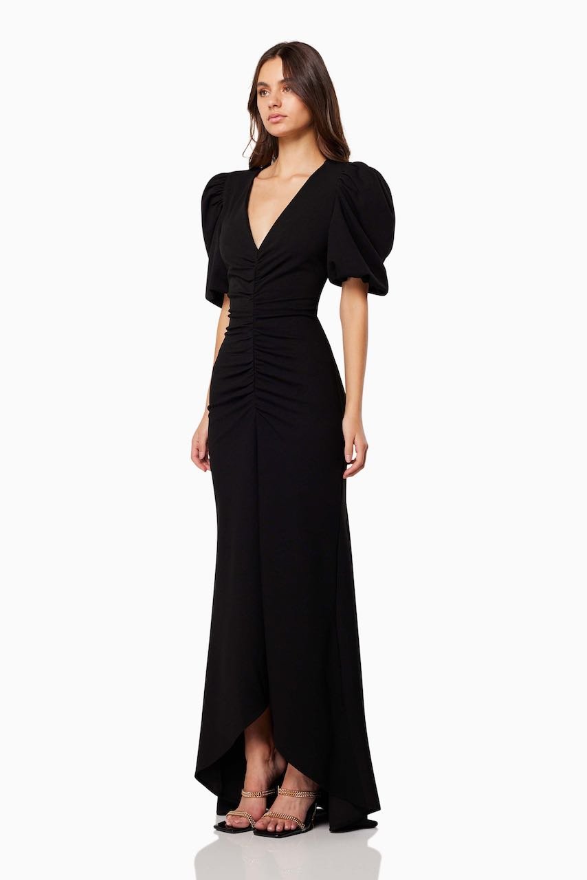 Elliatt Amaryllis Gown - Black photo 4