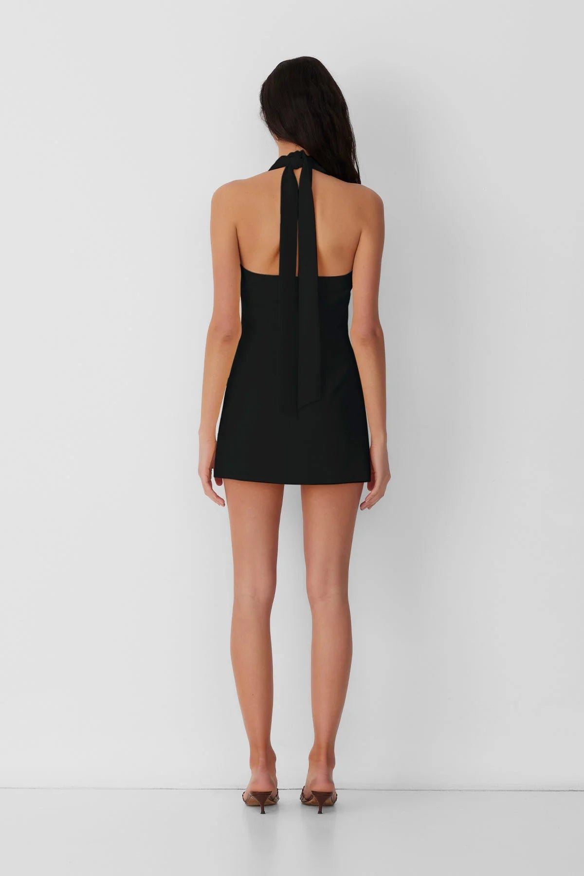 THE WOLF GANG IRIDA VEST DRESS - BLACK photo 3