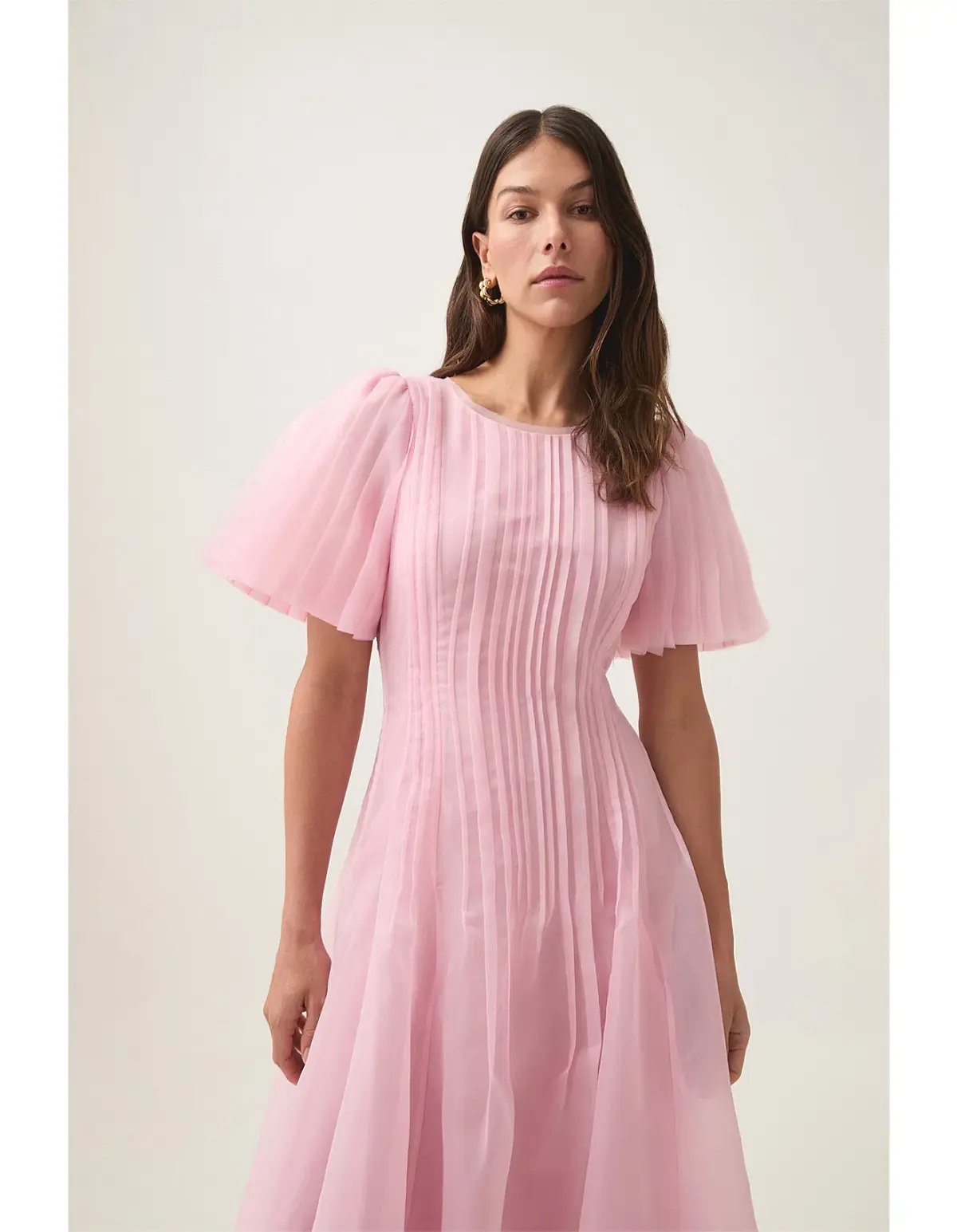 Aje / Nova Pleated Midi Dress / Chalk Pink / 8 photo 2