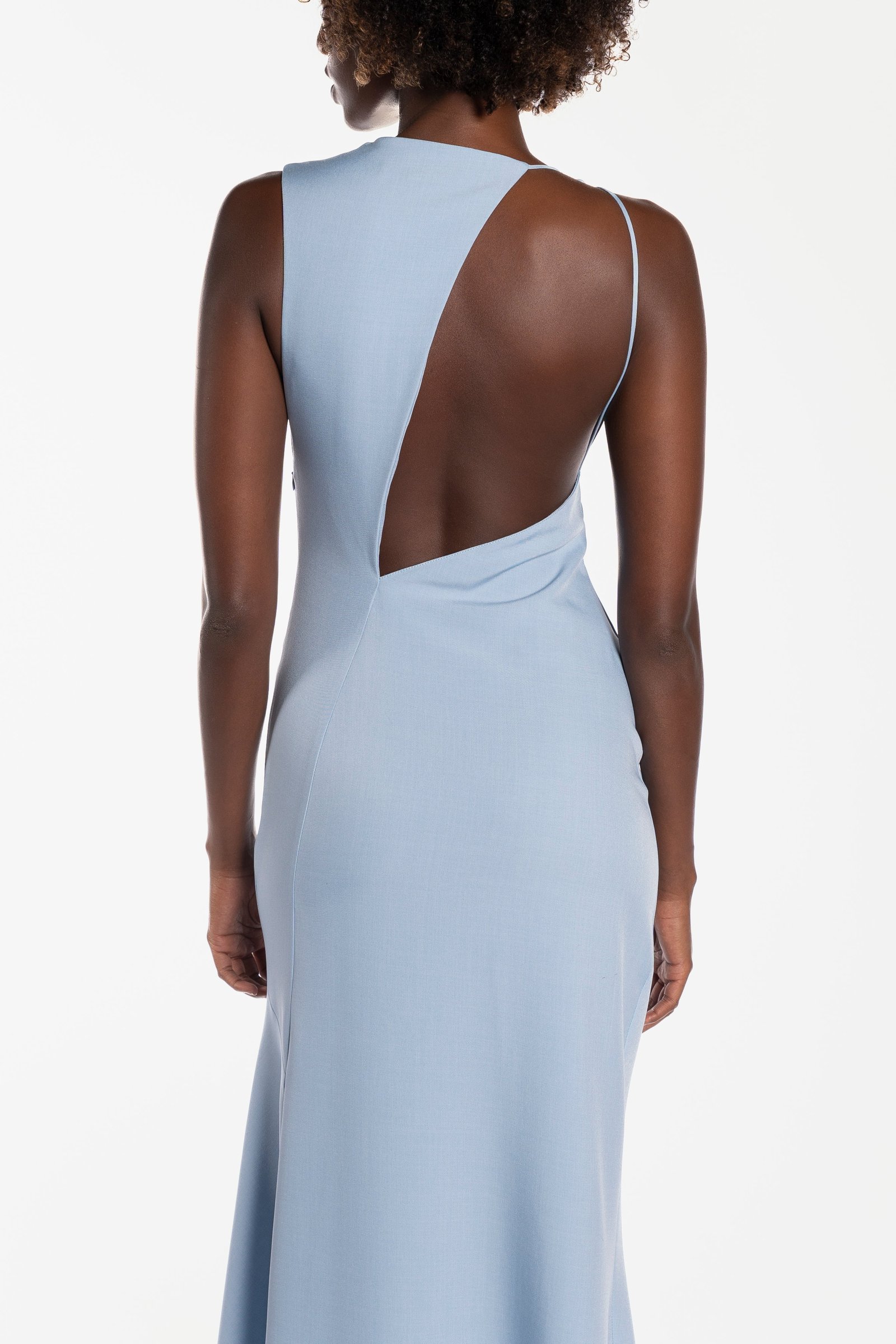 ONE FELL SWOOP KOTA MAXI DRESS - DENIM BLUE photo 9
