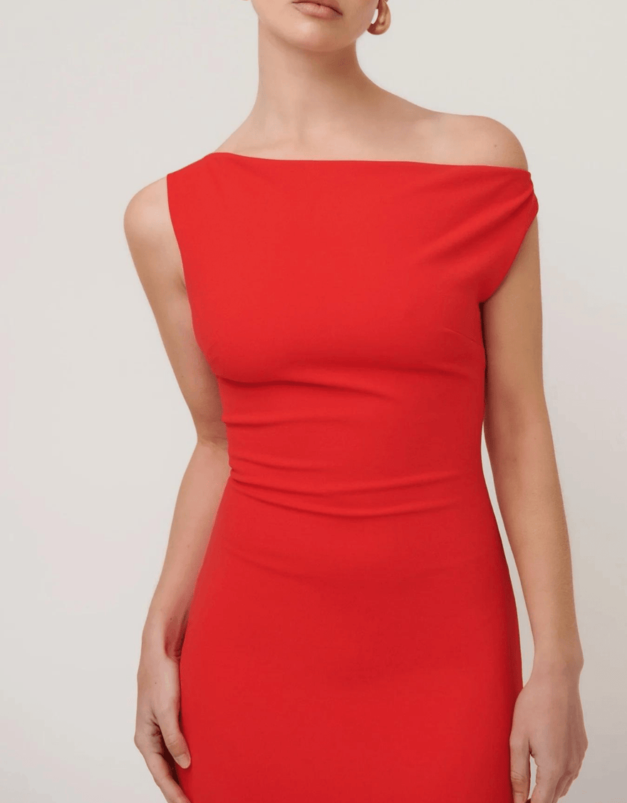 Effie Kats Inaya Gown - Cherry Red photo 3